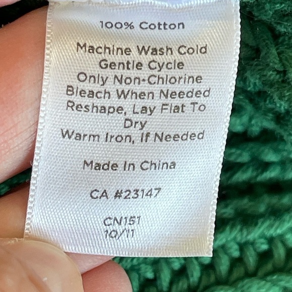 Talbots open front shawl collar heavier weight sweater in green size medium - Picture 8 of 11